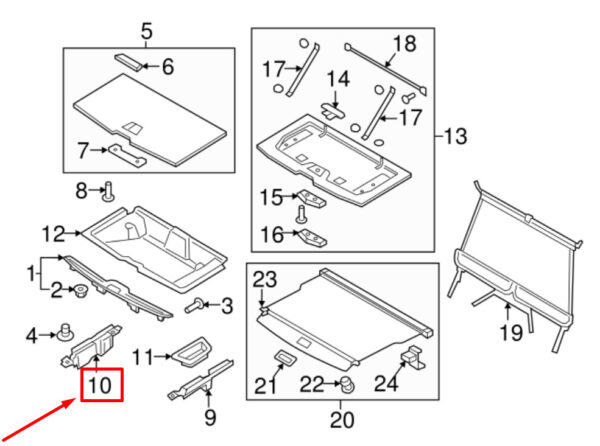32239838 - VOLVO XC90 MK2 REAR LEFT FLOOR SUPPORT 32239838 NEW GENUINE