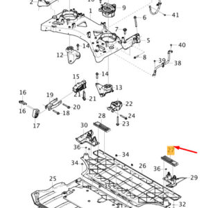 32241089 - Volvo XC40 engine cover left, protective housing 32241089, new original