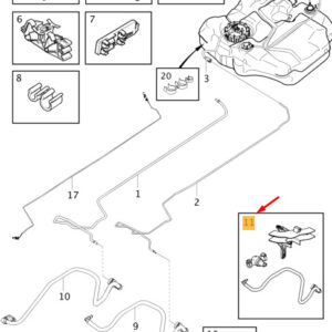 32242868 - Volvo V40 Fuel Line Set 32242868, NEW, ORIGINAL