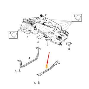 32242971 - Volvo XC40 fuel tank right tensioning belt 32242971 NEW ORIGINAL