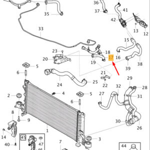 32252068 - Volvo XC40 cooling system hose 32252068 NEW ORIGINAL