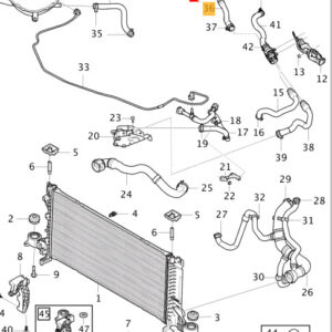 32252121 - Volvo XC40 Cooling System Hose 32252121 NEW ORIGINAL