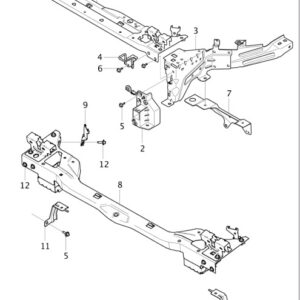32277998 - Volvo XC40 Front Section, Left Lock 32277998, New Original