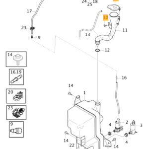 32282625 - Volvo XC40 Front Washer Filler Lid 32282625 NEW Original
