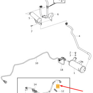 32312090 - Volvo V40 Carbon Filter Evaporator Hose 32312090, NEW, ORIGINAL