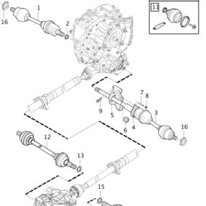 32324241 - Volvo XC40 drive shaft outer bellows set 32324241 NEW ORIGINAL