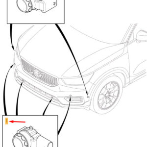 32327109 - Volvo XC40 Frontstoßstange außen Parkassistent-Sensor 32327109 NEU ORIGINAL