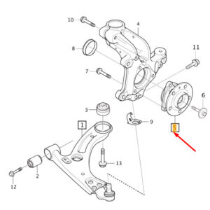 32329656 - Volvo XC40 front suspension hub set 32329656 NEW ORIGINAL