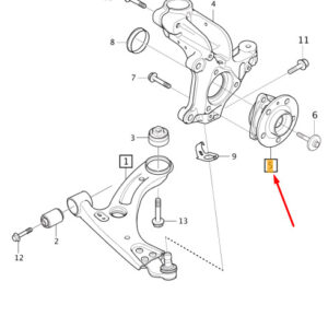 32329657 - Volvo XC40 front suspension wheel hub set 32329657 NEW ORIGINAL