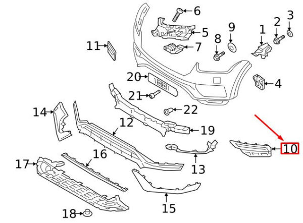 32345469 - VOLVO XC90 MK2 Front Left Grille 32345469 NEW GENUINE