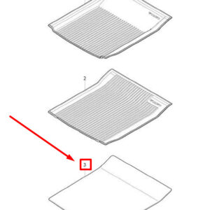 39842381 - VOLVO S90 MK2 Reversible Textile Boot Liner Mat 39842381 NEW GENUINE