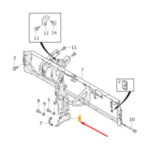 8635357 - VOLVO V40 Front Cross Member Bracket LHD 8635357 NEW GENUINE