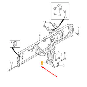 8635358 - Volvo V40 Front Crossmember Bracket RHD 8635358 NEW GENUINE