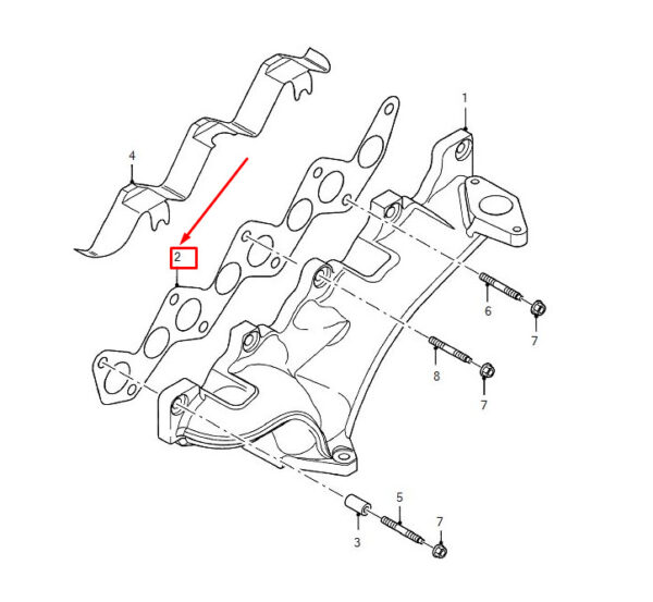 8653687 - VOLVO C70 II Convertible MK2 EXHAUST MANIFOLD GASKET 8653687 NEW GENUINE