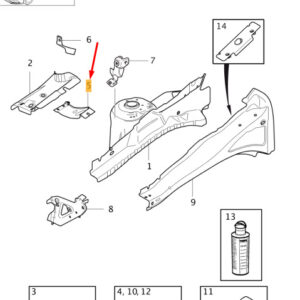 8678212 - VOLVO V40 Front Wheel Housing Left Front Bracket 8678212 NEW GENUINE