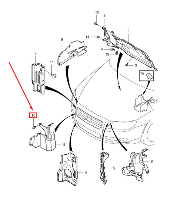 9484471 - VOLVO XC70 MK2 EXTENSION PLUG 9484471 NEW GENUINE