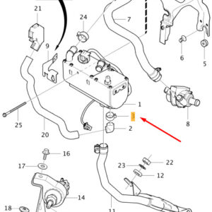 978140 - VOLVO V40 Fuel Powered Auxiliary Heater Hose Clamp 978140 NEW GENUINE