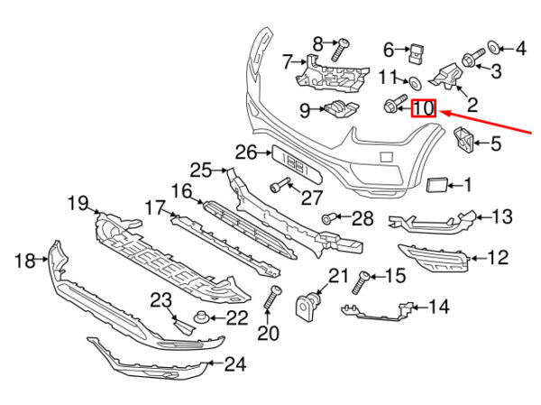 982758 - VOLVO XC90 MK1 FLANGE BOLT 982758 NEW GENUINE