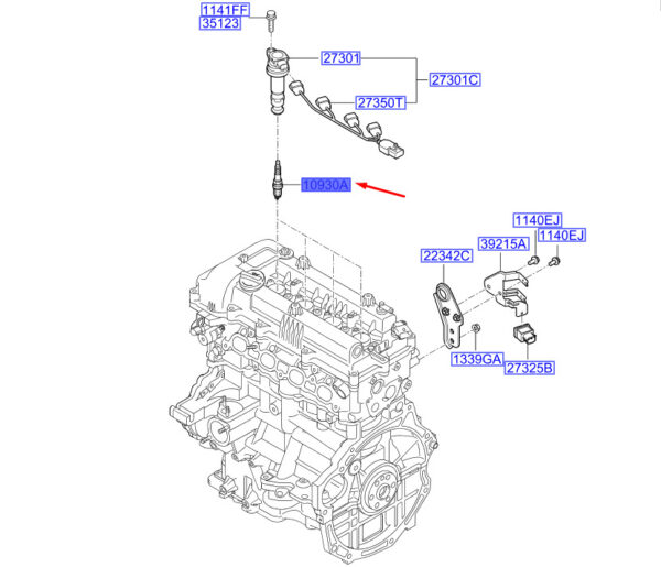 1885510060 - Kia Ceed Mk3 CD Spark Plug 1885510060 NEW ORIGINAL