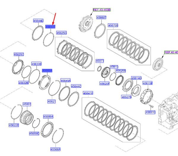 4561926020 - Hyundai Tucson NX4 MK4 Transaxle Brake Fuse Ring 4561926020, Original Part