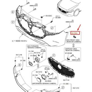 BCKN50705 - MAZDA 3 Hatchback BP Radiator Grille Cap BCKN50705 NEW GENUINE